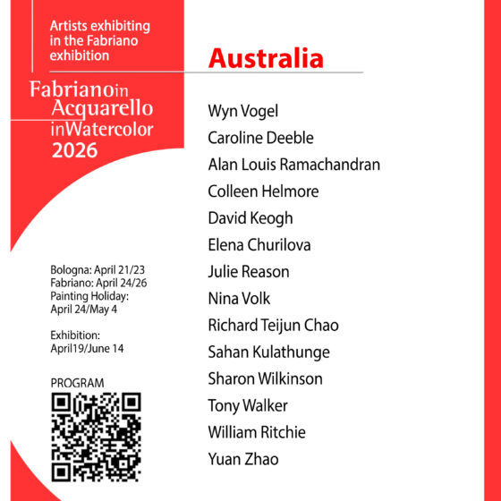 Which Australian Artists are – Representing Australia – FabrianoInAcquarello – Italy 2026